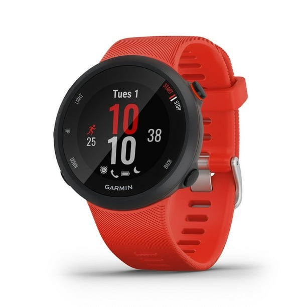 Garmin Forerunner 45 GPS Running Smartwatch and Fitness Tracker Large Lava Red