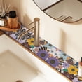 thumbnail image 2 of Yayeee Faucet Mat for Kitchen Sink 14.7" Diatomite Long Splash Guard Pad, Colorful Flowers, 2 of 7