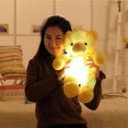 thumbnail image 2 of Creative Light Up LED Inductive Teddy Bear Stuffed Animals Plush Toy Colorful Glowing Teddy Bear, 20- Inch(Yellow), 2 of 5