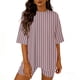 thumbnail image 1 of Eres Más Que una Camisa de Puntuación de Prueba de Poliéster con Cuello Redondo Pantalones Largos con Bolsillos Elásticos para el Entrenamiento de Yoga, 1 of 5