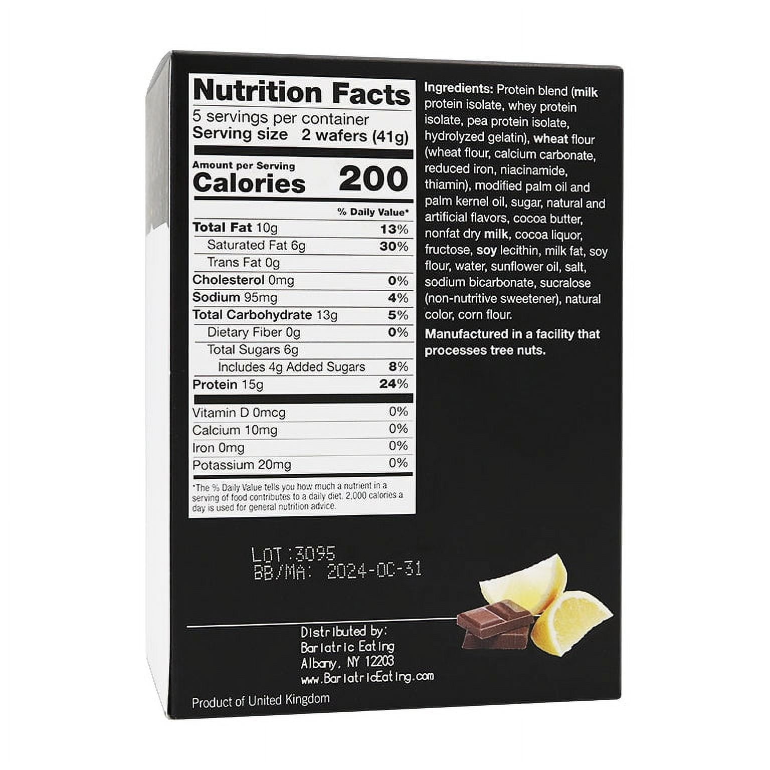 Inspire Square Protein Wafers by Bariatric Eating - Raspberry Size: 3-Pack