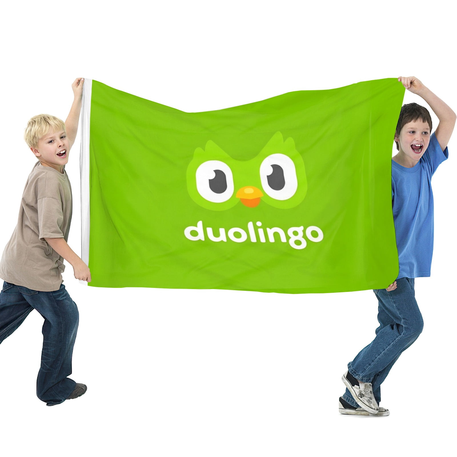 Flags for Duolingo Decorations for Home, Outside, Indoor Outdoor Flag, House Flag Party Gift Funny Banner 3×5 FT