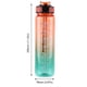 thumbnail image 2 of Botella de agua motivacional de 1000ml con asa botellas de agua reutilizables a prueba de fugas para viajes al aire libre gimnasio y Fitness, 2 of 8