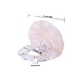 thumbnail image 4 of Toothbrush Wall Holder Bathroom Adhesive Toothbrush Toothpaste Beard Shaver Storage Rack, Pink Flower, 4 of 6