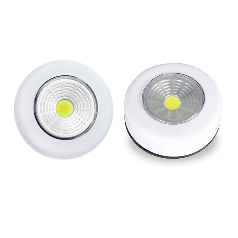 COB LED Tap Lights, Wireless Portable Under Cabinet Lighting Battery Operated - 2 Pack