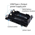 thumbnail image 3 of GUYUTING UPS with Replaceable Battery Extended USB-A & Type-C Ports, LED Battery Prompt for Raspberry Pi 4B/3B+/3B, 3 of 4
