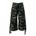 thumbnail image 4 of Uobin Women Camo Cargo Shorts Drawstring Low Rise Baggy Y2k Denim Shorts Loose 3/4 Pants Casual Jorts Streetwear, 4 of 4