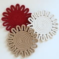 thumbnail image 3 of Boreal Craft Weaving Heat Thermal Pad Home Daily Necessities Flower Shaped Dining Rope Handmade Pot Pad Kitchen Table Centerpiece Table Mat And Napkins Circular Table Mat Large Dinning Table Clothes, 3 of 6