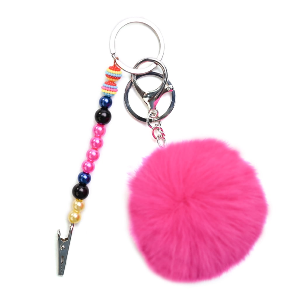 ATM Credit Card Puller for Long Nails, Newest Upgraded Card Grabber  Keychain Card Clip Debit Bank Ball Pom Pom Keychain Cute (Blue)
