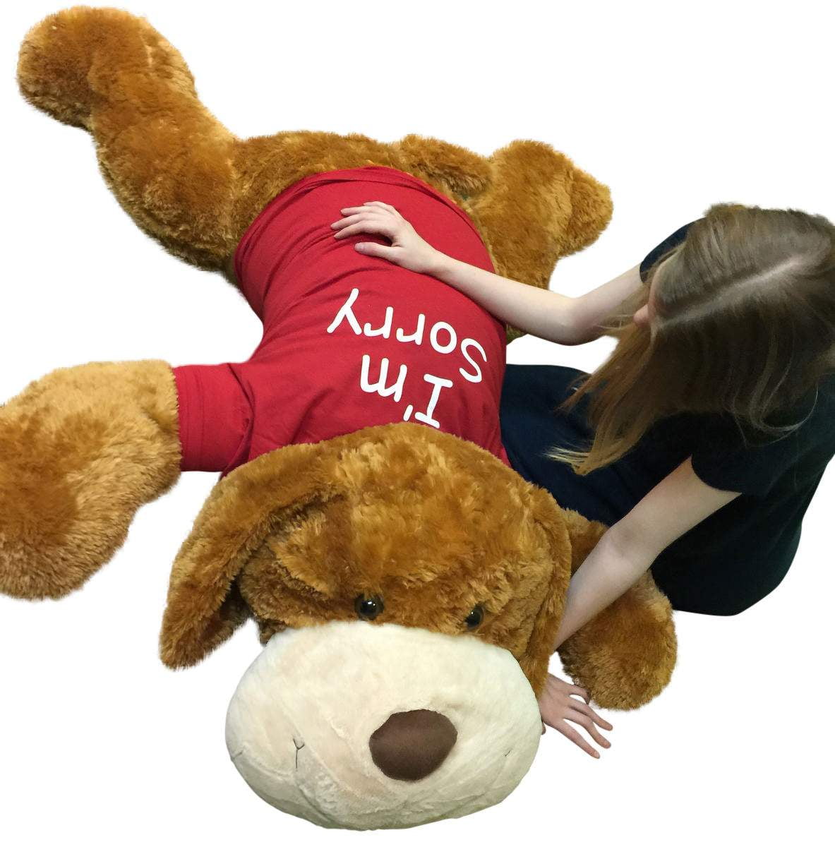Marines Plush Dog Soft Tshirt SOMEONE IN THE MARINES LOVES YOU Giant 5 Foot U.S 