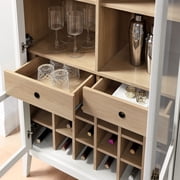 Nolan Arched Bar Cabinet in Ivory