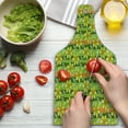 thumbnail image 3 of Daffodil Cutting Board, Modern Daffodils Illustration Striped Setting Vitality Inner Focus Herbal Theme, Tempered Glass Cutting and Serving Board, Wine Bottle Shape, Green Yellow, by Ambesonne, 3 of 5