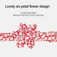 thumbnail image 6 of Dog collar and Leash Set with flower bow Girl dog collar Dog tag metal strap buckle adjustable to suit small, medium and large dogs, 6 of 12