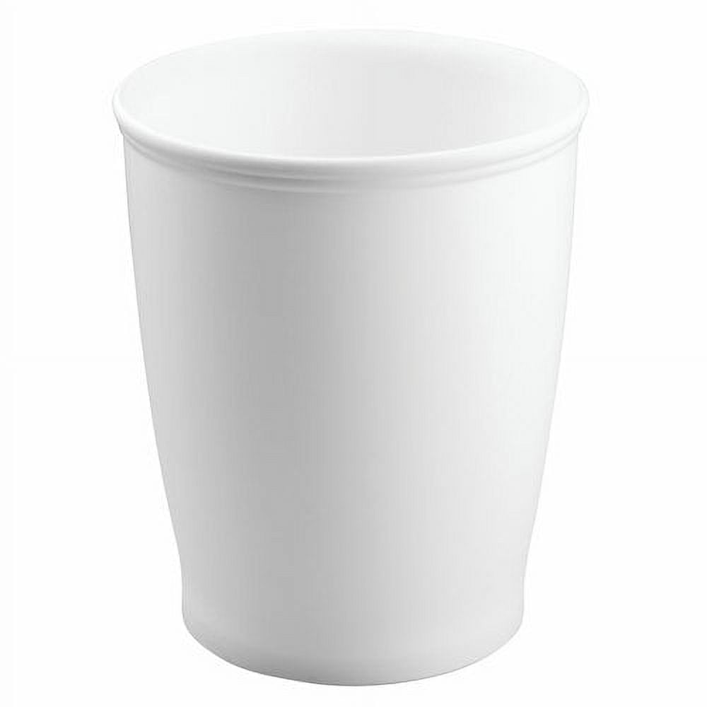 InterDesign Kent Wastebasket Trash Can, Black