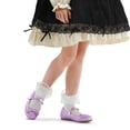 thumbnail image 5 of Kushyshoo Girl's Purple Glitter Flats Soft Mary Jane Dress Party Shoes Non-Slip 1M, 5 of 6