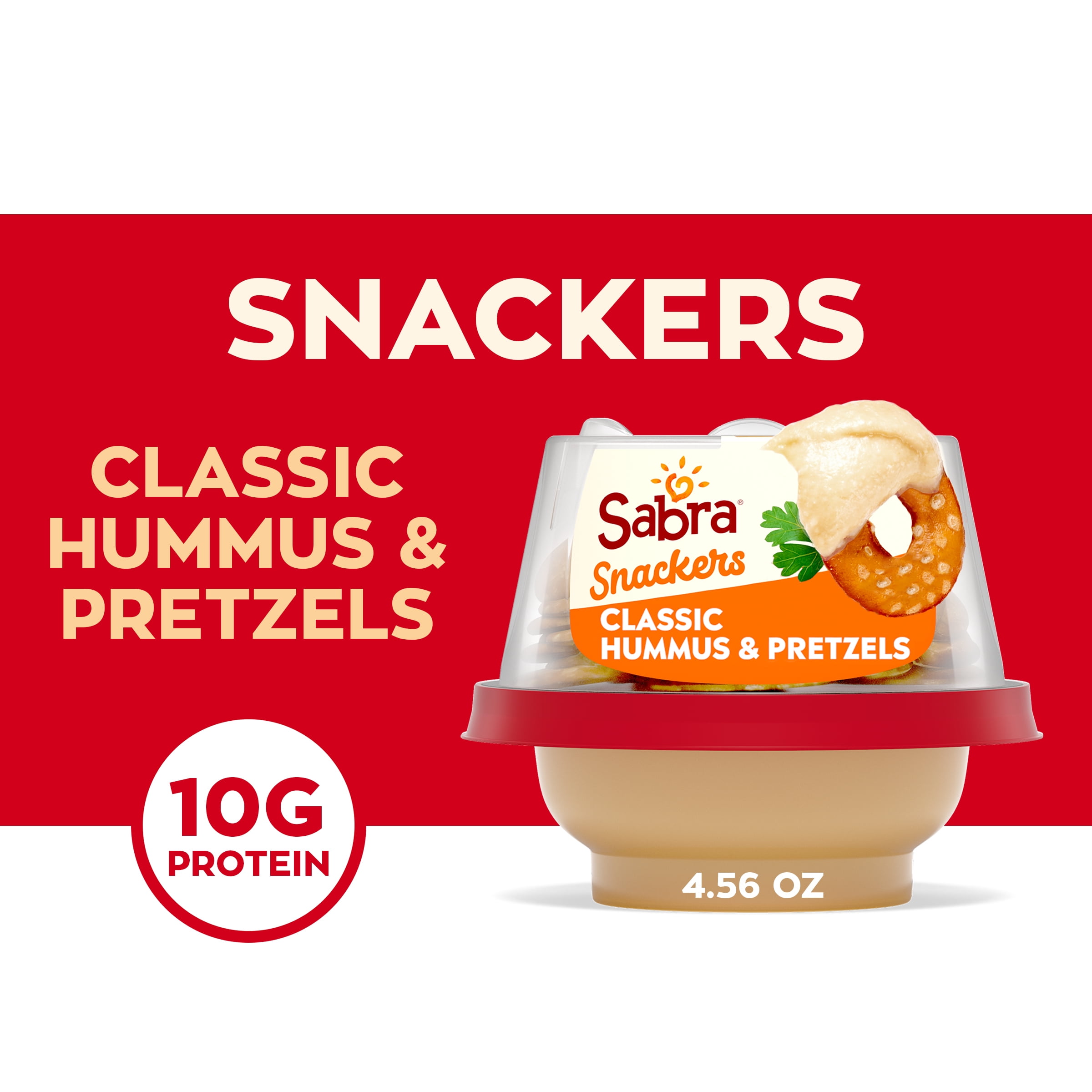 Sabra Snackers Classic Hummus with Pretzels, 4.56 oz