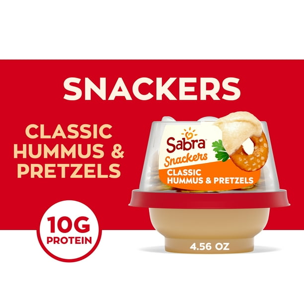 Sabra Snackers Classic Hummus with Pretzels, 4.56 oz