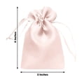 thumbnail image 3 of Efavormart 60 Pack Satin Drawstring Favor Bags, Blush 3"x4" Jewelry & Candy Gift Bags for Weddings & Parties, 3 of 4