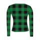 thumbnail image 5 of RKSTN Women's Long Sleeve Ribbed Knitted Shirts Oversized Crewneck Plaid Print Slim T Shirts Top Womens Casual Plus Size Round Neck Checkered Printed Stretch Loose Comfy Tee Fall Spring Clothes, 5 of 7