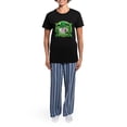 thumbnail image 4 of CafePress - Happy St. Patrick's Day Poodl Women's Dark Pajamas - Women's Short Sleeve Print T-Shirt and Pants Dark Cotton Pajama Set, 4 of 7