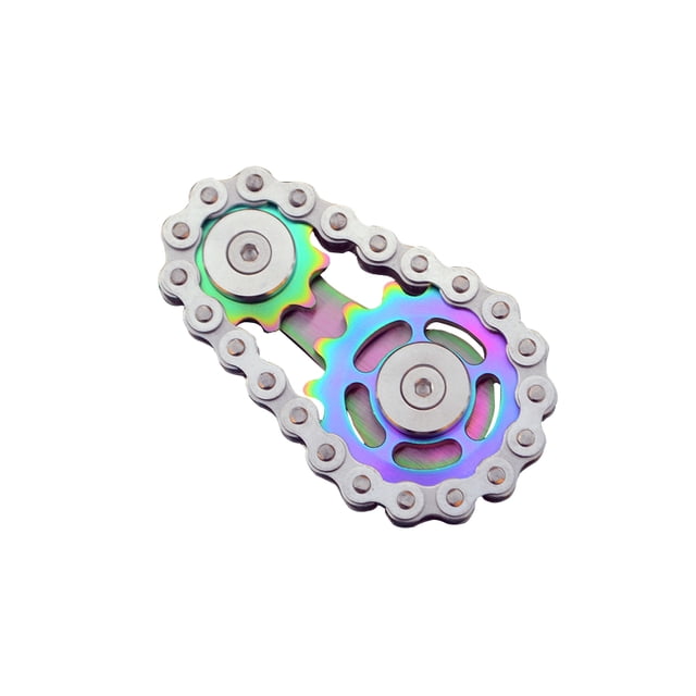 Amdohai Metal Gear Bicycle Chain Decompression Fingertip Chain Gear Chain Decompression Toy (color 4)