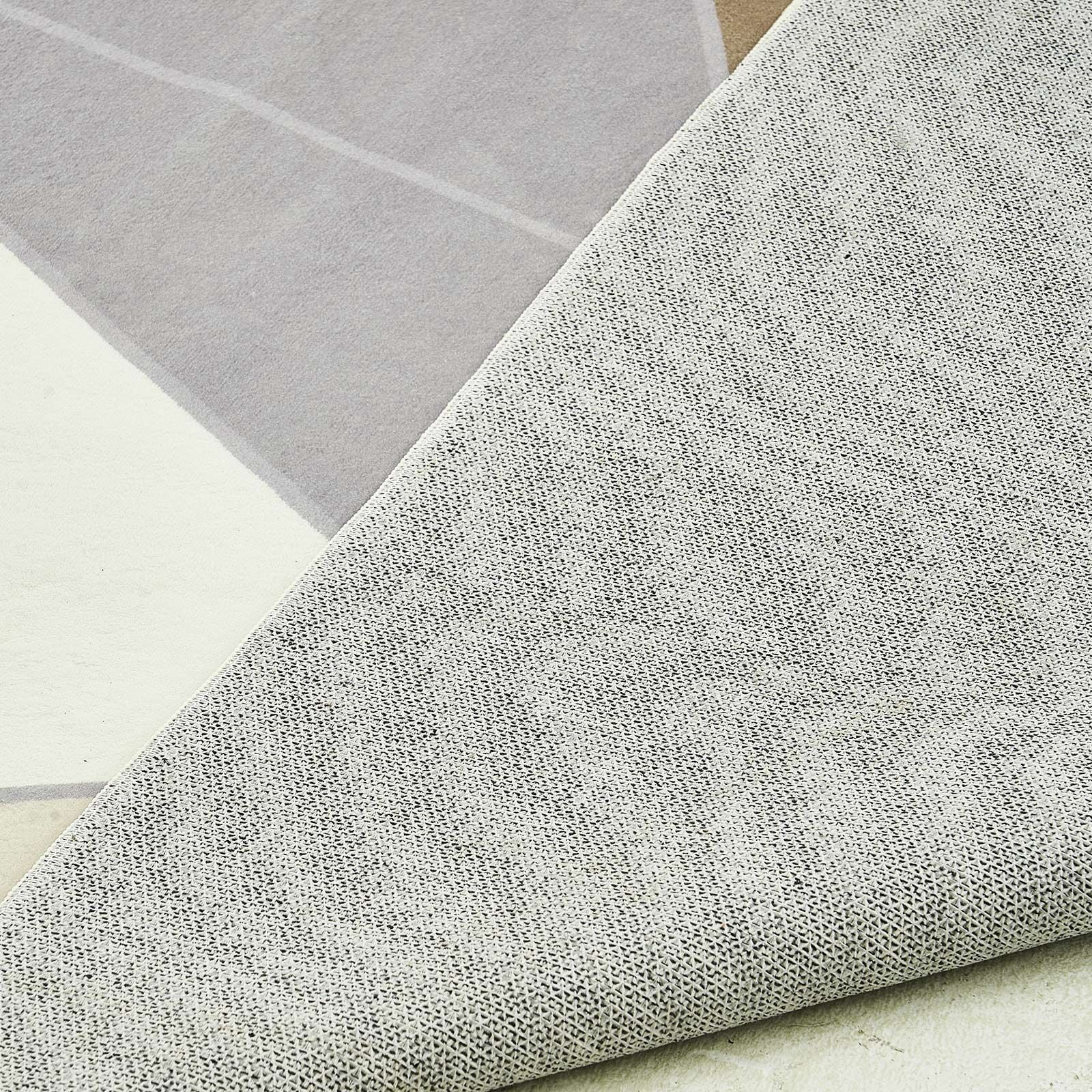 Washable Area Rug 5x7 ft, Non-Slip TPR Grip, Velvety Short Pile, Pet & Child Friendly, Charcoal Gray, for Bedroom Living Room