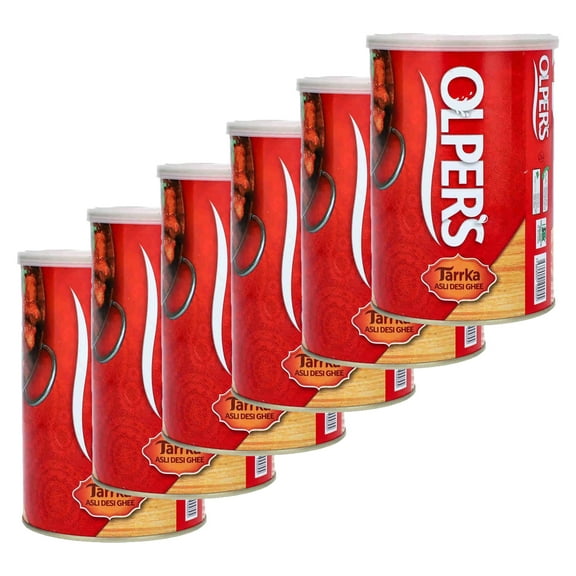 Olper's Tarrka Asli Desi Ghee 1 kg (35.27 Oz) | Pack of 6 | Authentic Clarified Butter | Ideal for Sautéing, Roasting, Baking and Curries