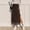 Brown, variant on Womens Summer Maxi Peasant Long Skirts Wrap Elegant Flowy Elastic High Waist Ruched Beige Skirts for Women S