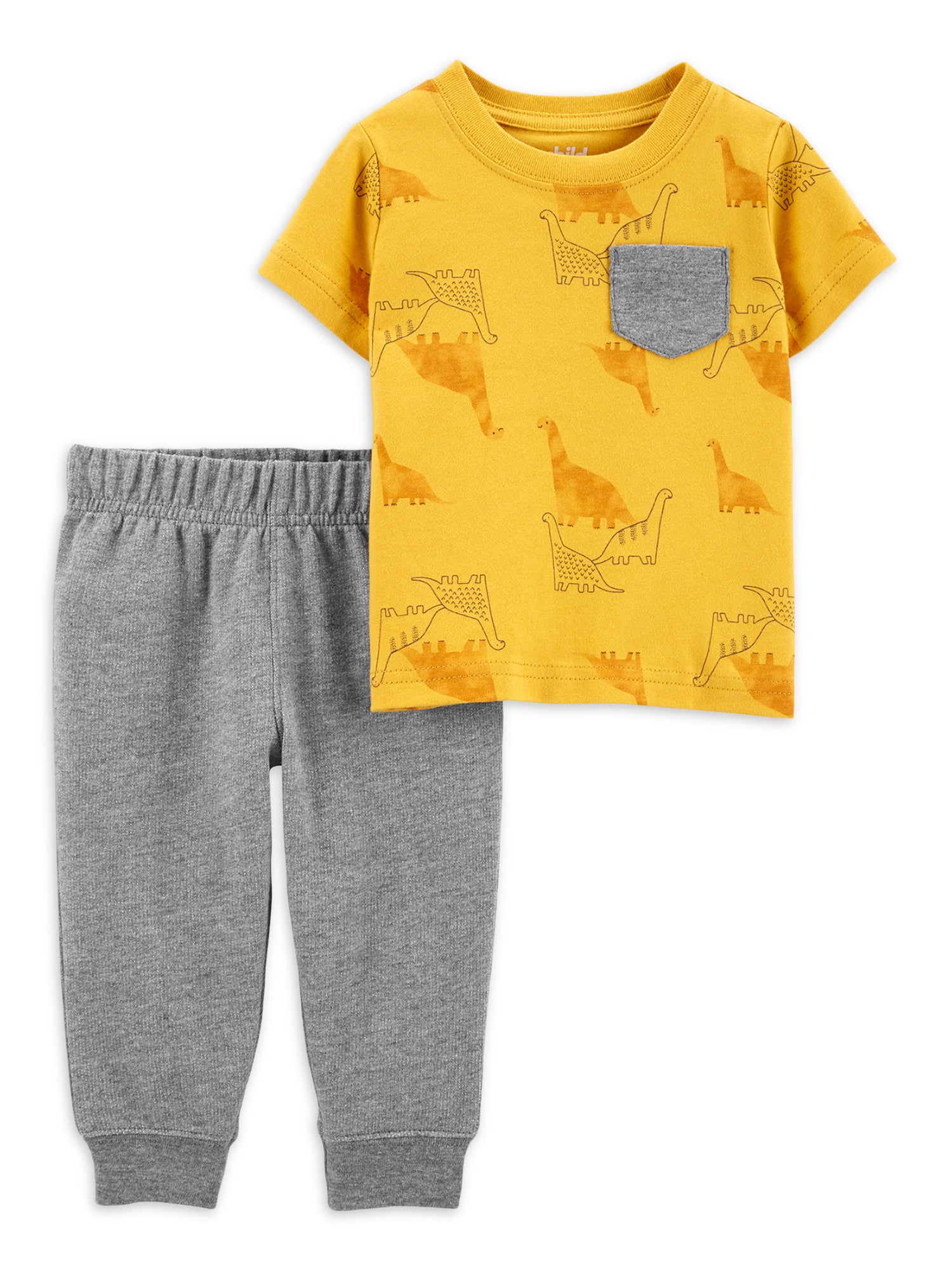 Carter's Child of Mine Baby and Toddler Boy Graphic T-Shirt and Jogger Pants Outfit Set, 2-Piece, Sizes 12M-5T