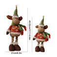 thumbnail image 3 of Juguetes, Peluches, Muñecos de peluche, Animales de peluche, Adornos navideños, Muñeco de nieve anciano, Adorno de alce, Patas retráctiles, Adorno de muñeca modelo, Muñeca de tela, 3 of 6