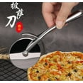 thumbnail image 5 of Bfogop Classic Pizza Wheel with Sharp Blade For Cutting Through Crusts, Pies and More, Built In Finger Guard for Safety and Comfort Grip to Protect Fingers, Dishwasher Safe, 9-Inch, 5 of 5