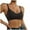 Coffee, variant on Bras for Women Seamless Girls' Bra with Comfortable Back Gathers for Everyday Wear Breathable Wireless Support Underwear for Women Gray L