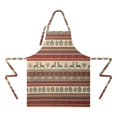 thumbnail image 2 of Red and Brown Christmas Apron-Garden Aprons for Women with Pockets-Cotton Linen Waterproof Kitchen Cooking Gardening Aprons Adjustable for Kitchen,Cooking,BBQ and Salon 32"x27", 2 of 7