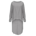 thumbnail image 5 of Babysbule Womens Fall Plus Top Sets s Women's Long Sleeve Pullover Chiffon Irregular Street Fashion Elegant, 5 of 6