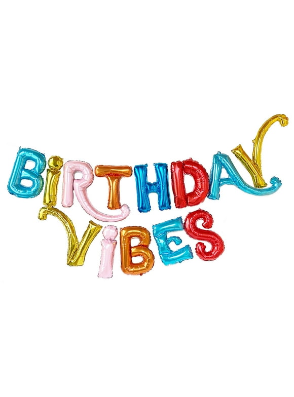 Packed Party Birthday Vibes Balloon Banner