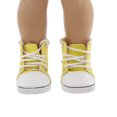 thumbnail image 4 of Ropa Fashion Muñecas Zapatillas de Deporte Amarillas Lona Durante Americana Girl 18 Pulgadas Sunnimix Botas de muñeca, 4 of 6