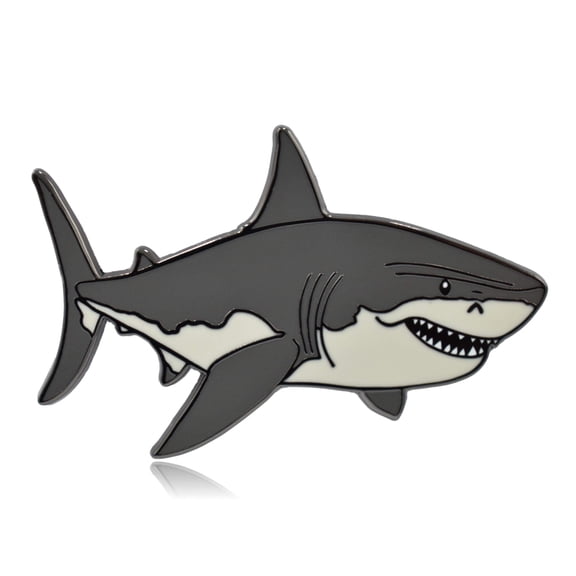 Great White Shark Enamel Pin | Clayton Jewelry Labs