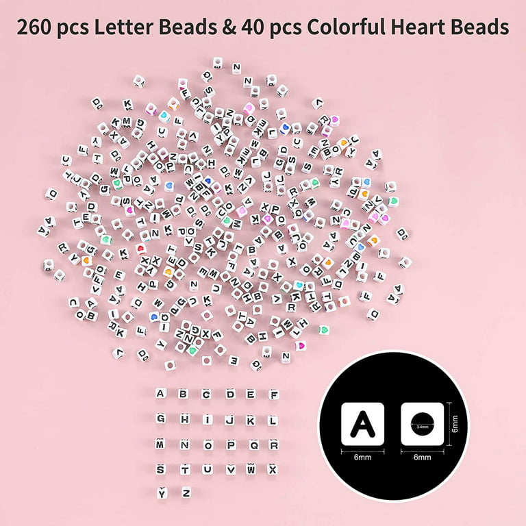 FTBox 6000 PCS Flat Clay Heishi Beads, 12000 PCS Glass Seed Beads for  Bracelet Making Kits with Pendant Charms, Letter Beads, and Elastic Strings  for
