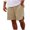 Beige, variant on Men's Shorts Summer Trendy Solid Color Casual Drawstring Straight Leg Elastic Waisted Shorts Army Green 2XL