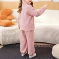 thumbnail image 7 of Sweatsuits 2 Piece Outfits for Boys Girls Long Sleeve Top and Sweatpant Pant Sets Comfy Fall Clothes Sportswear (13 Years, Pink #A), 7 of 7