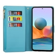 thumbnail image 4 of TECH CIRCLE Zipper Wallet Case for Google Pixel 8,Bling Glitter Fashion PU Leather Magnetic Clasp Flip ID Credit Card Slots Purse Folio Phone Cover with Wrist Strap for Google Pixel 8 6.2",Skyblue, 4 of 7