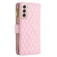 thumbnail image 3 of Wallet with [RFID Blocking] [9 Card Slots ] Zipper Pocket Galaxy S21 Plus Premium Soft PU Leather Magnetic Flip Folio with Wrist Strap Kickstand Protective Cover for Samsung Galaxy S21 Plus,
Pink, 3 of 10