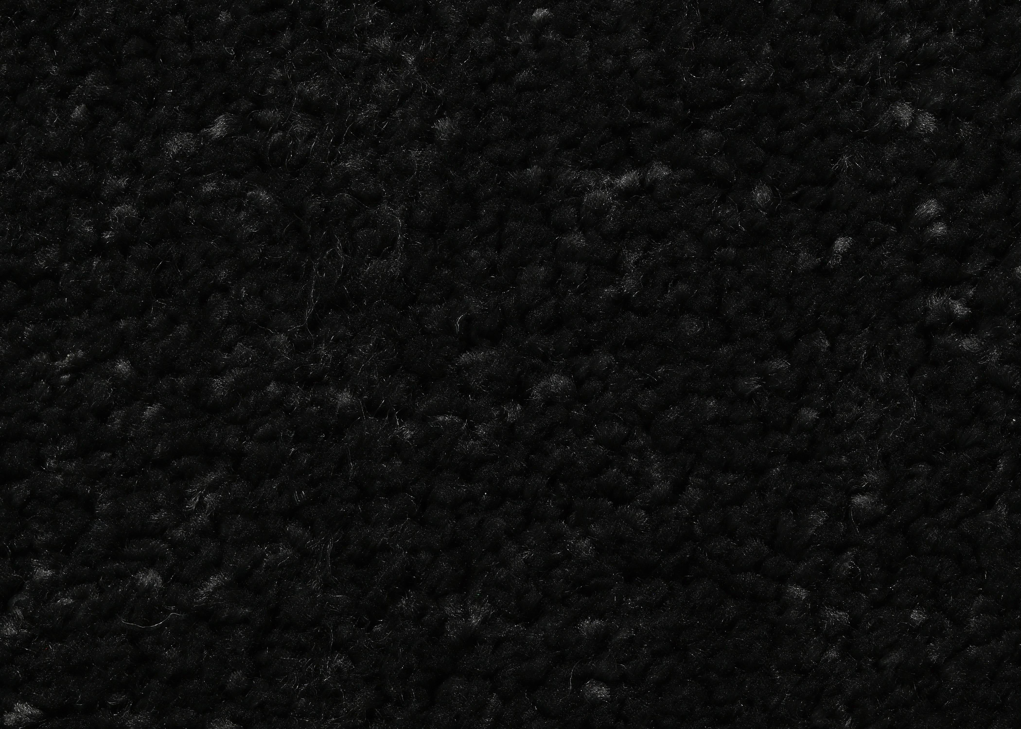 Garland Rug Gramercy Washable Bath Rug Set, 4-Piece (2 Bath Rugs, Contour Rug, Runner Rug) Black