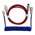 thumbnail image 2 of MERIGLARE Câble USB 1,8m vers Câble Divisé pour Clavier Mécanique, et Rouge Bleu Foncé Rouge, 2 of 8