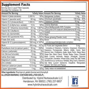 MiracleMulti Liquid Multivitamin & Mineral Softgel Capsules for Men & Women - Whole Food Blend Daily Vitamin with CoQ10, B12, Enzyme Blend - 2 Pack - 120 Servings