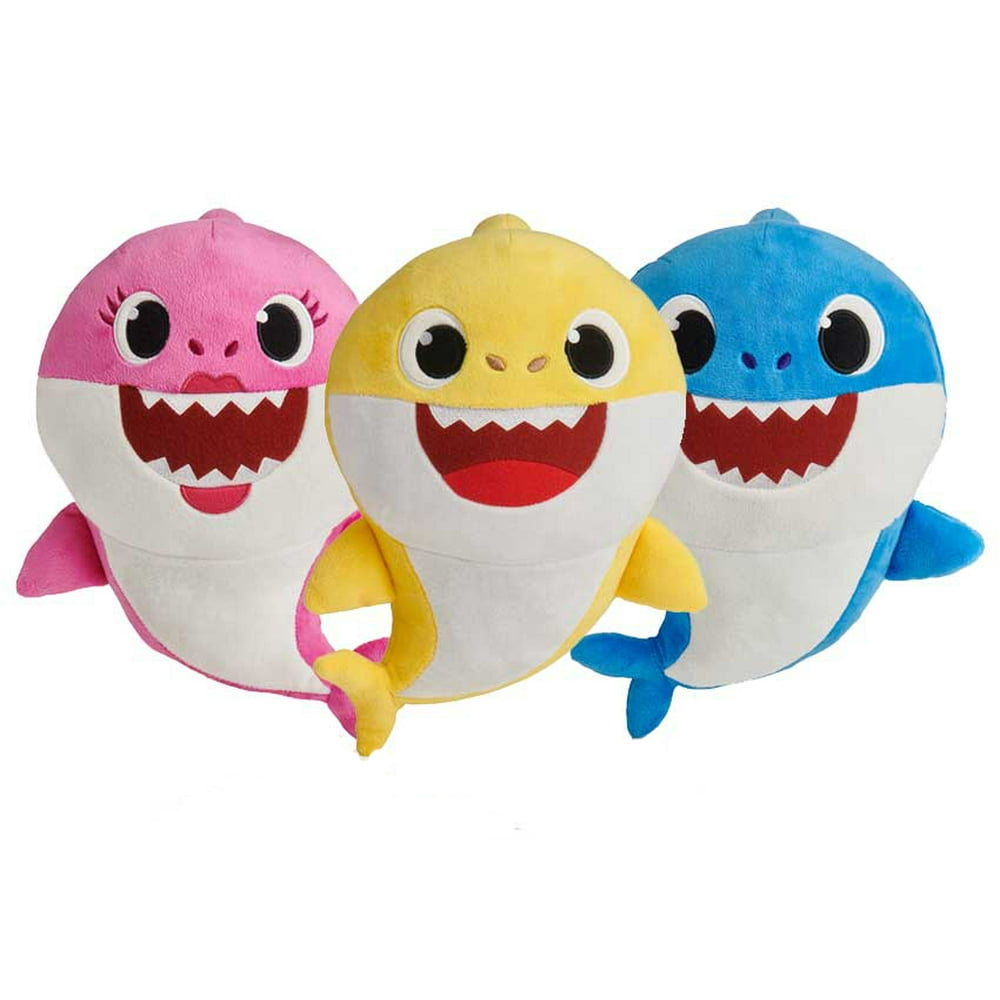Baby Shark Plush Doll Set Baby, Mommy, Daddy