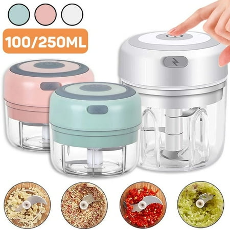 

100/250ml Electric Garlic Cutter USB Vegetable Crusher Kitchen Tools
