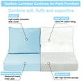 thumbnail image 6 of XXLYY Outdoor Loveseat Cushions, 48" x 24", Waterproof Fade Resistant Seat and Backrest Cushion Set for Patio Furniture, 6 of 7