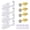 Gold-4, variant on Disposable Ear Piercing Kit with Studs for Ears, Nose, and Lips, Set of 4, White