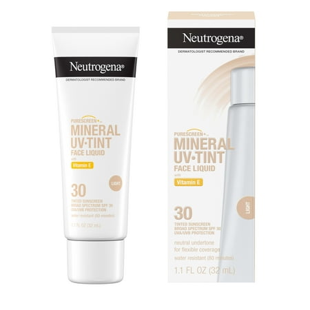 Neutrogena Purescreen+ Tinted Mineral Sunscreen  Light  1.1 fl. oz
